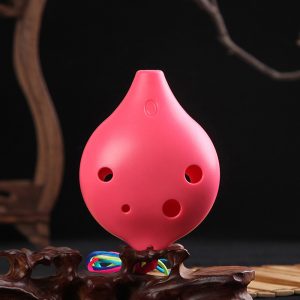 Pastel Pink 6-Hole Ceramic Ocarina – Cute & Compact