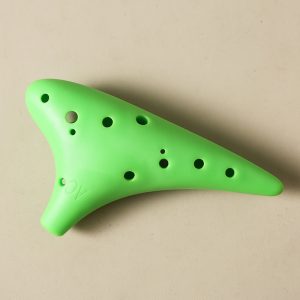 Durable Resin 12-Hole Ocarina – Transparent Blue Alto C