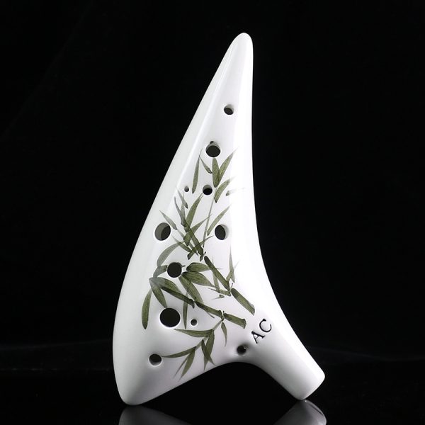 Classic Alto C 12-Hole Ceramic Ocarina – Blue Glaze