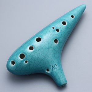 Gradient Color Alto C 12-Hole Ocarina – Ocean Blue to White