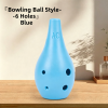 Macaron Bowling Shape 6-Hole Plastic Ocarina, Beginner Portable Starter Flute