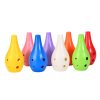 Macaron Bowling Shape 6-Hole Plastic Ocarina, Beginner Portable Starter Flute